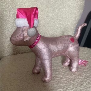PINK Victoria's Secret Metallic Plush Dog